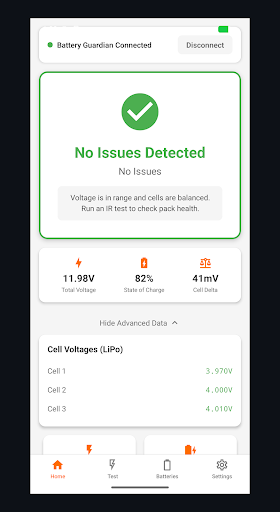 Battery Guardian: LiPo Internal Resistance Meter and Cell Checker