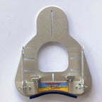 Flying Tiger RC aluminium transmitter tray, front view, without hand pads